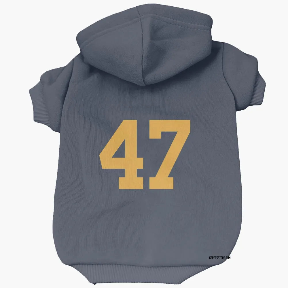 Green Bay Packers Nyjalik Kelly Navy Pet Hoodie for Dog & Cat