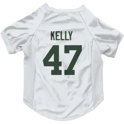 Green Bay Packers Nyjalik Kelly White Pet Jersey for Dog & Cat