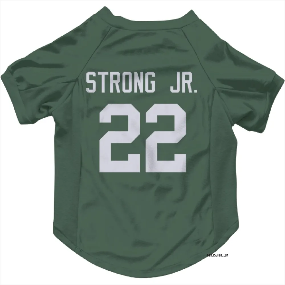 Green Bay Packers Pierre Strong Jr. Green Pet Jersey for Dog & Cat