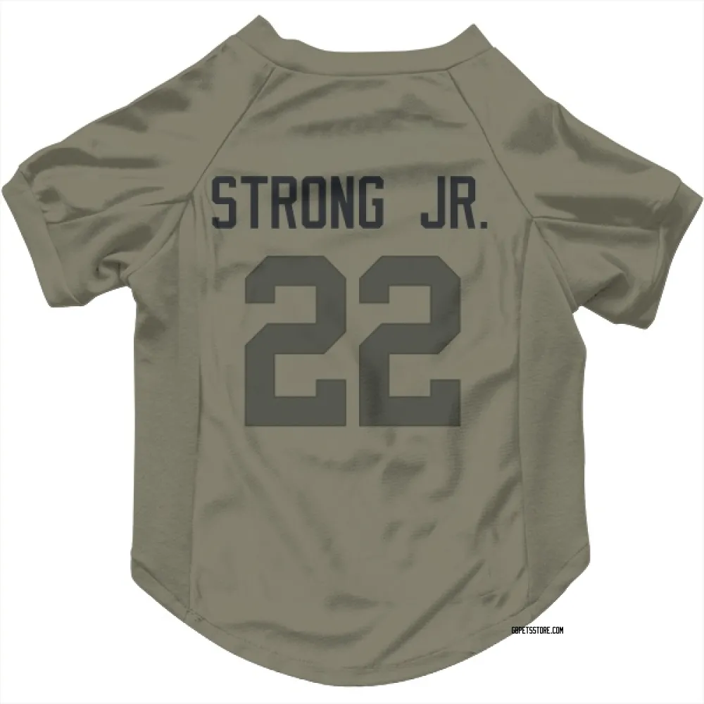 Green Bay Packers Pierre Strong Jr. Olive Pet Jersey for Dog & Cat