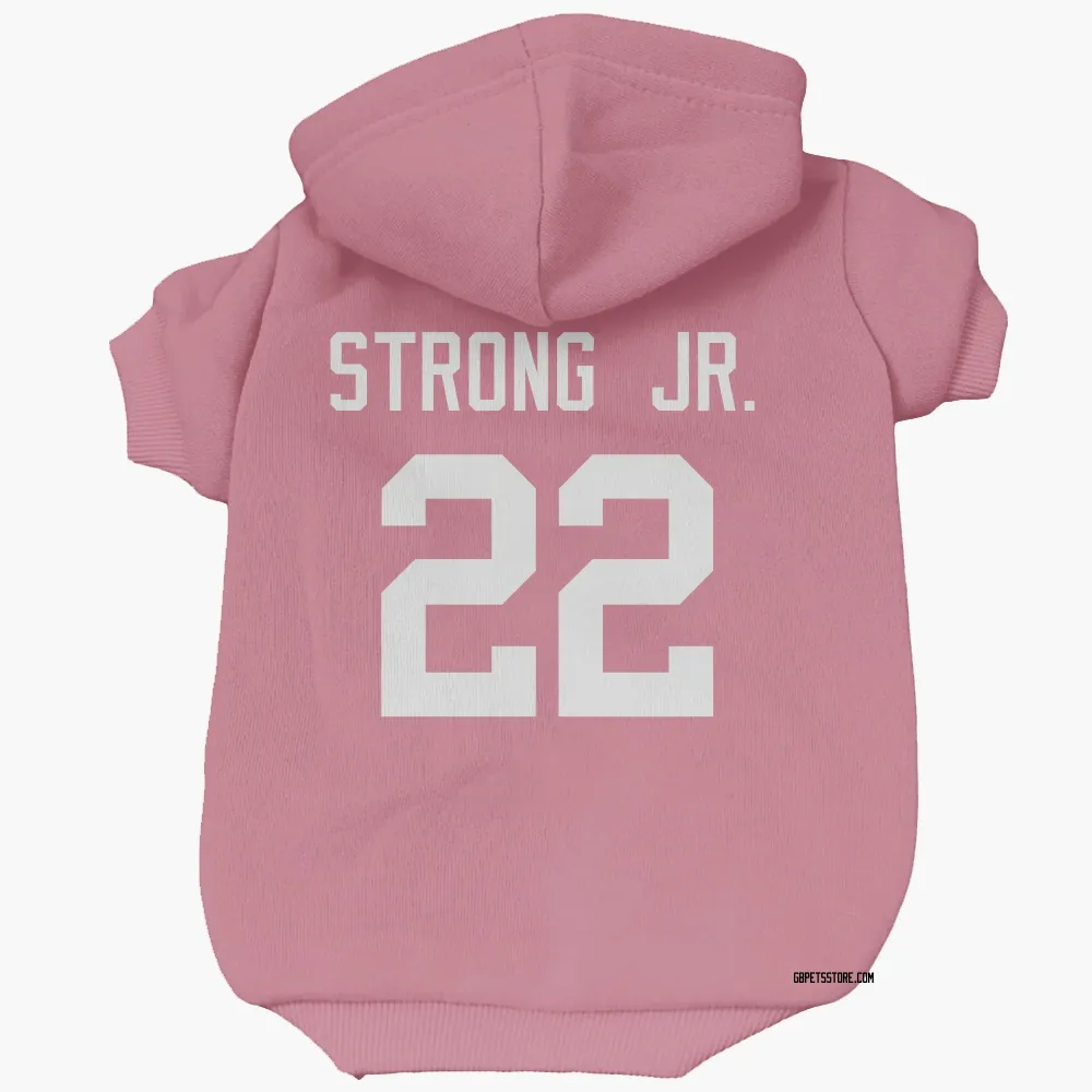 Green Bay Packers Pierre Strong Jr. Pink Pet Hoodie for Dog & Cat