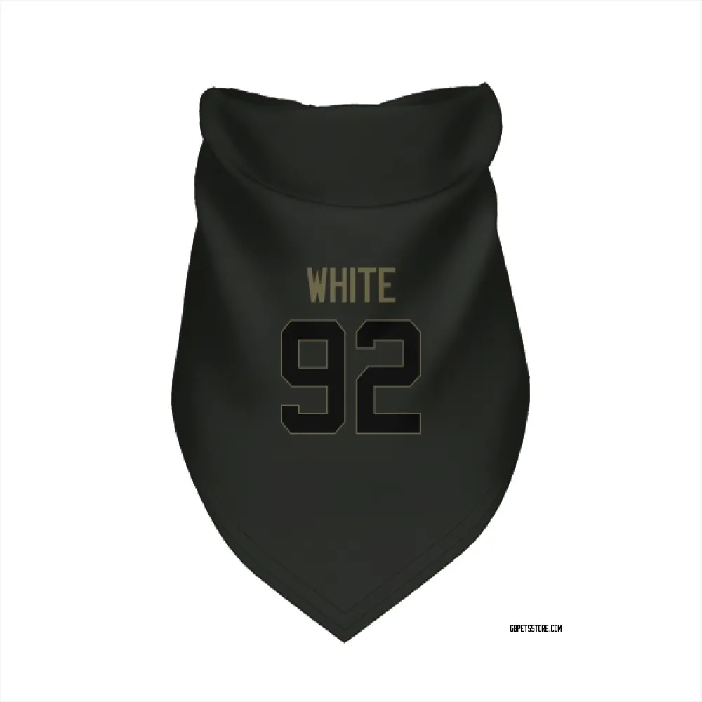 Green Bay Packers Reggie White Black Service Pet Bandana for Dog & Cat