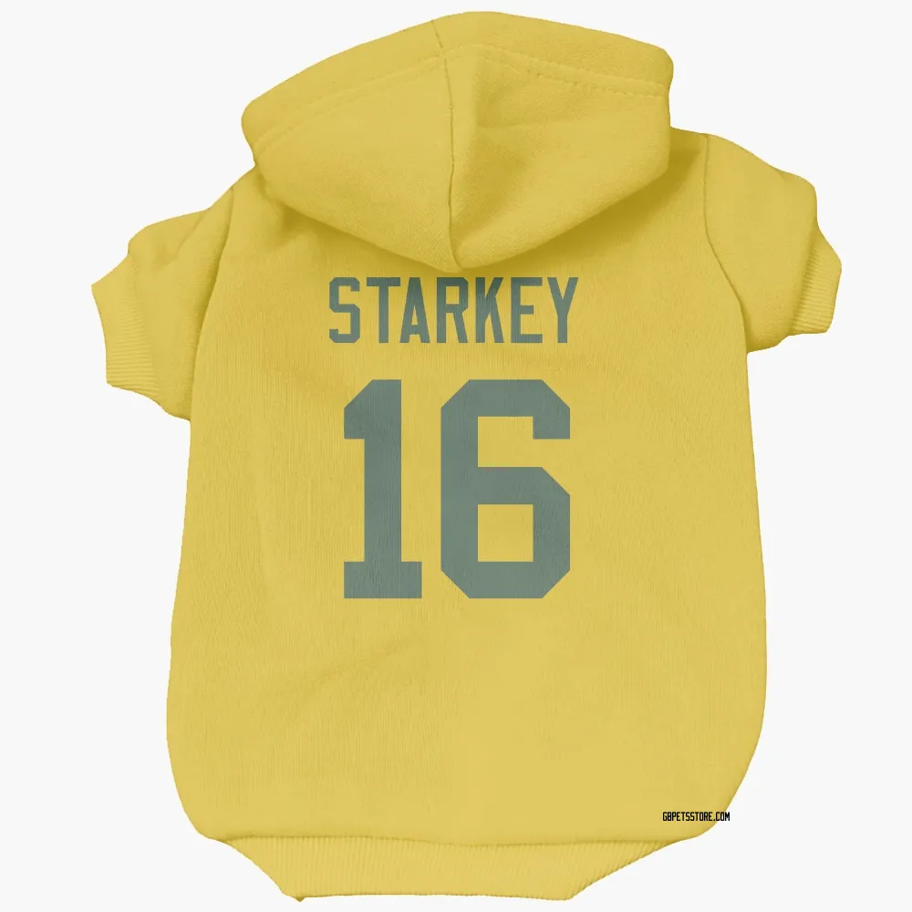 Green Bay Packers Rory Starkey Gold Pet Hoodie for Dog & Cat