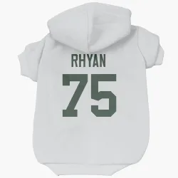 Green Bay Packers Sean Rhyan White Pet Hoodie for Dog & Cat