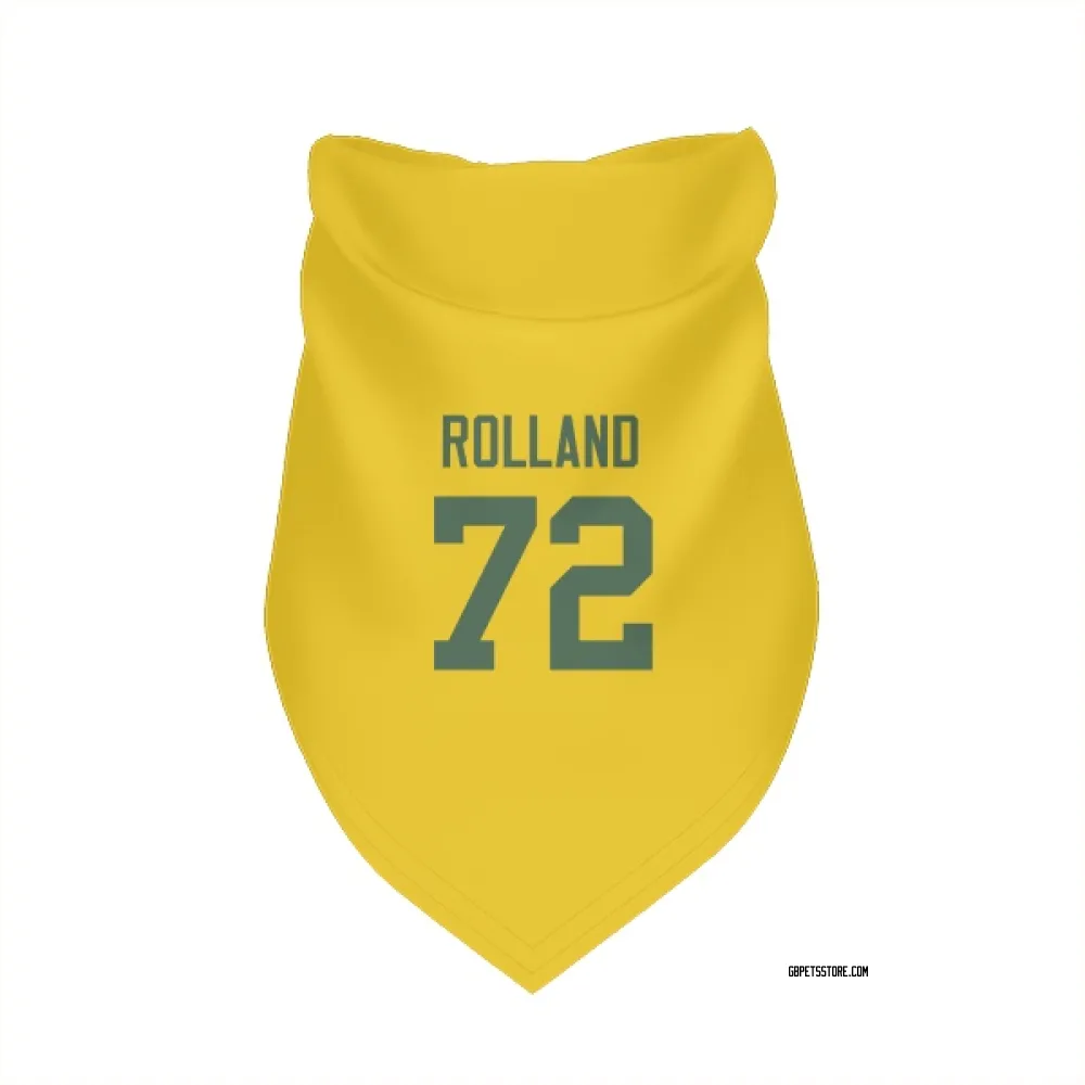 Green Bay Packers Spencer Rolland Gold Pet Bandana for Dog & Cat