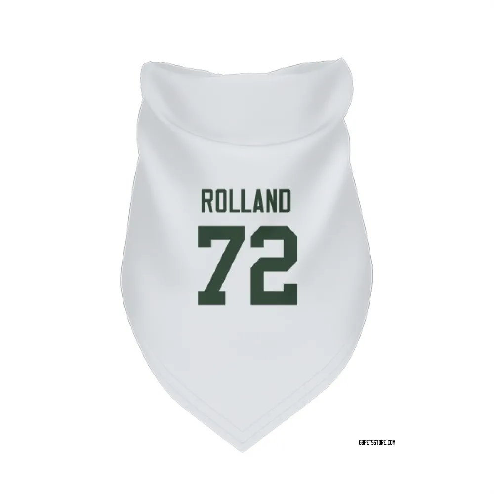 Green Bay Packers Spencer Rolland White Pet Bandana for Dog & Cat