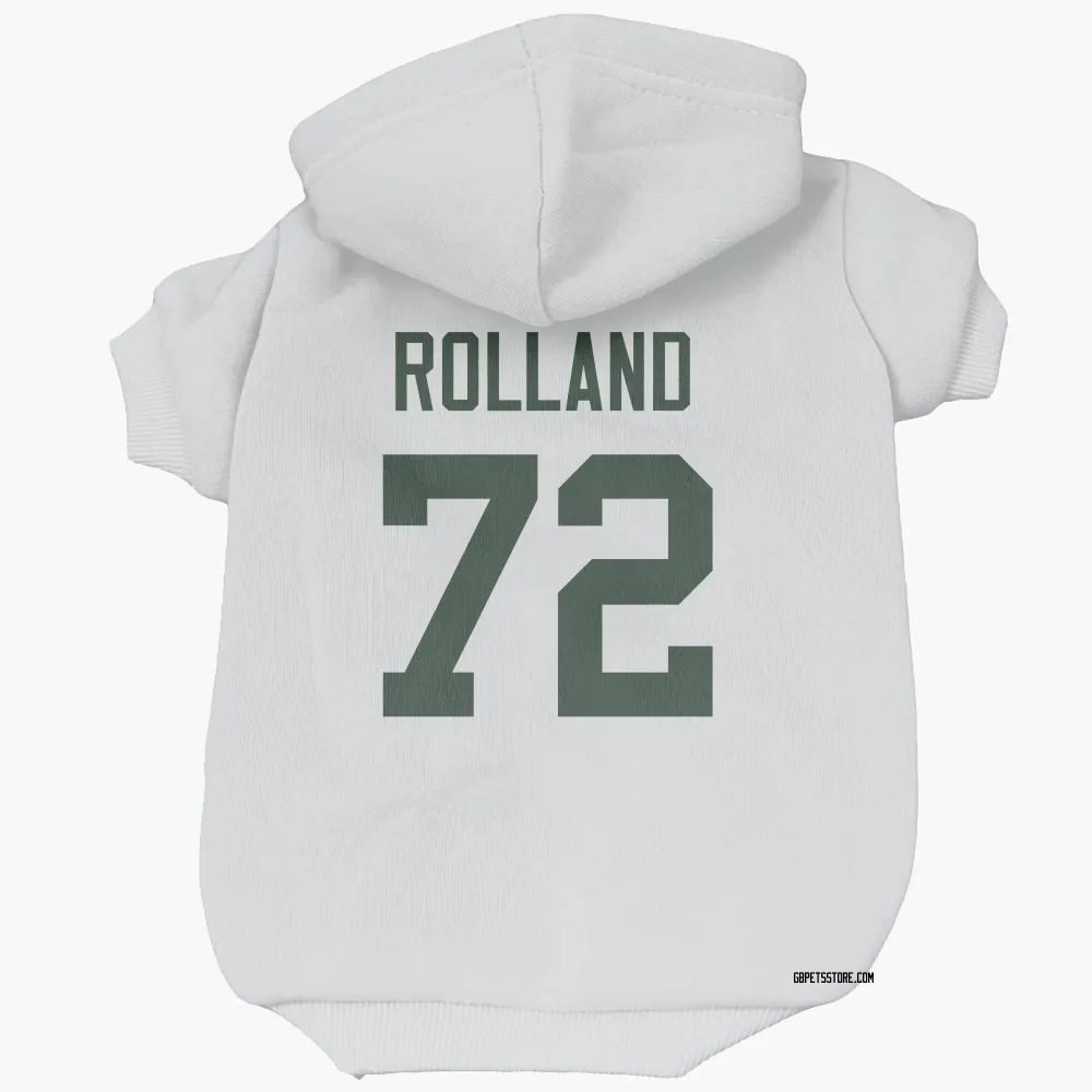 Green Bay Packers Spencer Rolland White Pet Hoodie for Dog & Cat
