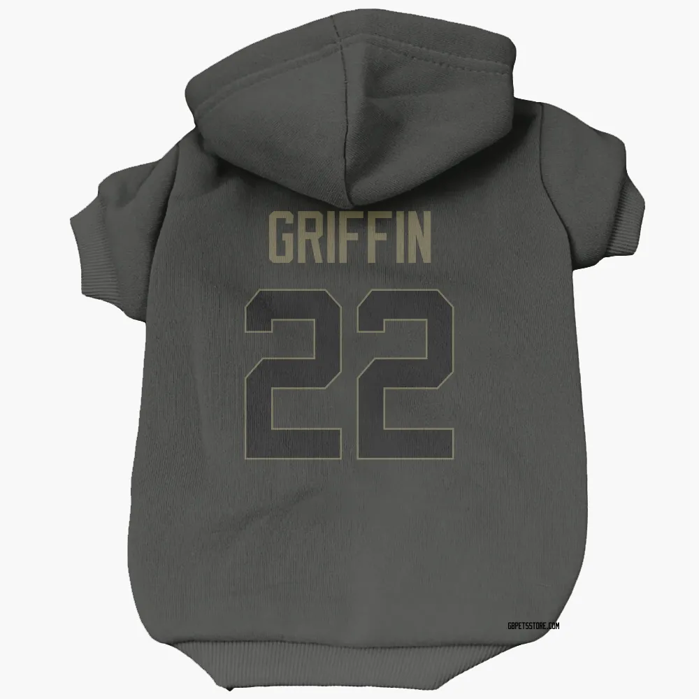 Green Bay Packers Tulu Griffin Black Service Pet Hoodie for Dog & Cat