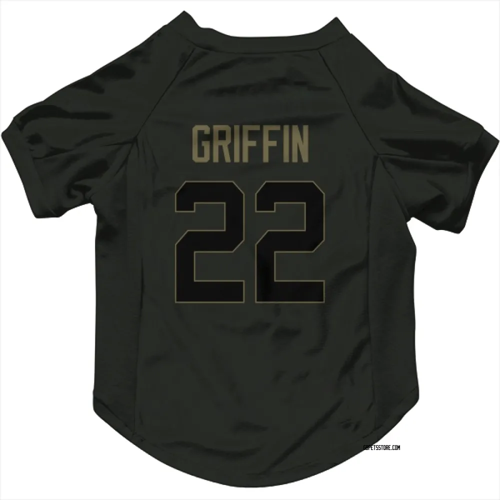 Green Bay Packers Tulu Griffin Black Service Pet Jersey for Dog & Cat