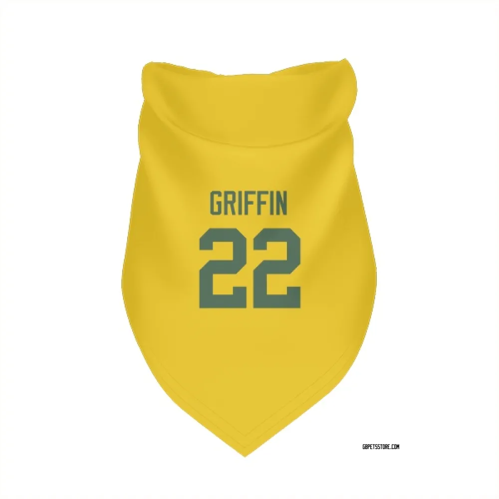 Green Bay Packers Tulu Griffin Gold Pet Bandana for Dog & Cat