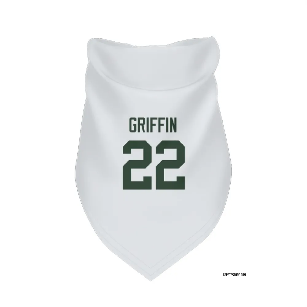 Green Bay Packers Tulu Griffin White Pet Bandana for Dog & Cat