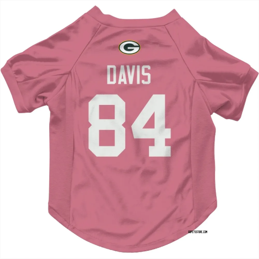 green bay packers jersey pink