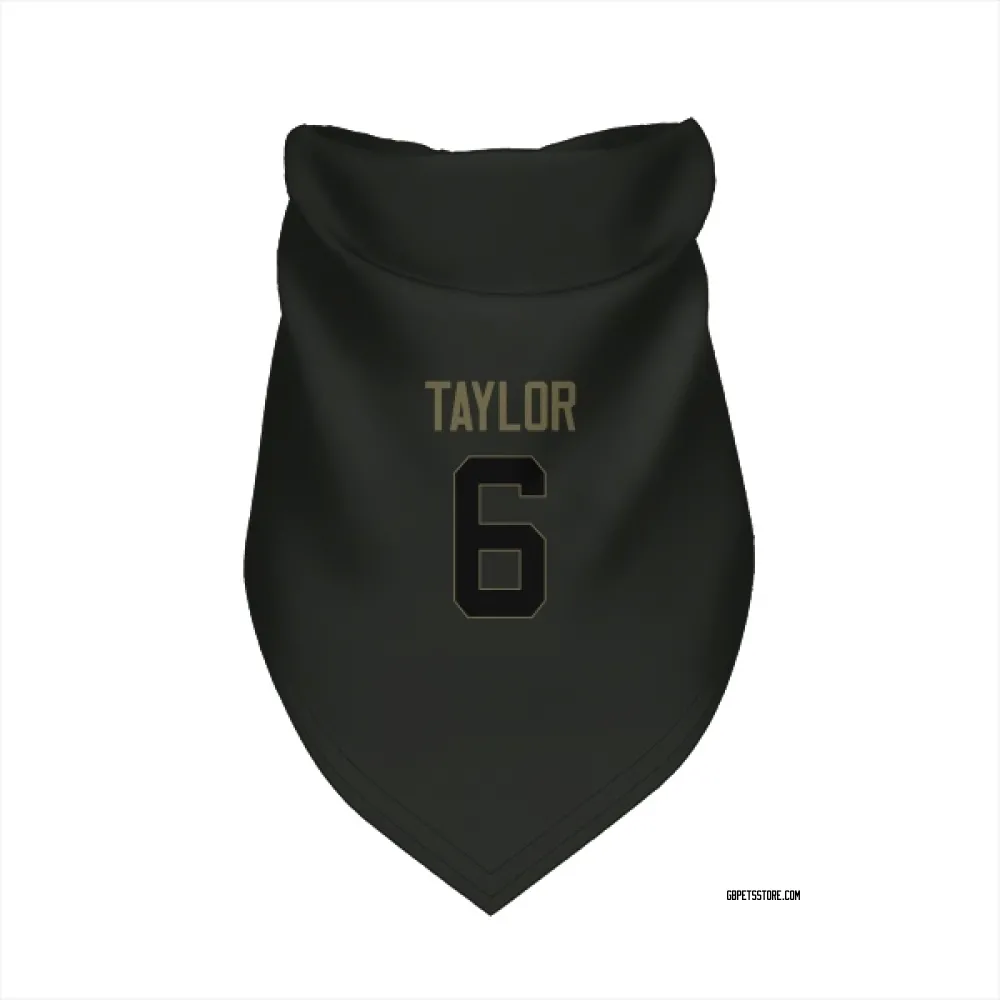 Green Bay Packers Tyrod Taylor Black Service Pet Bandana for Dog & Cat