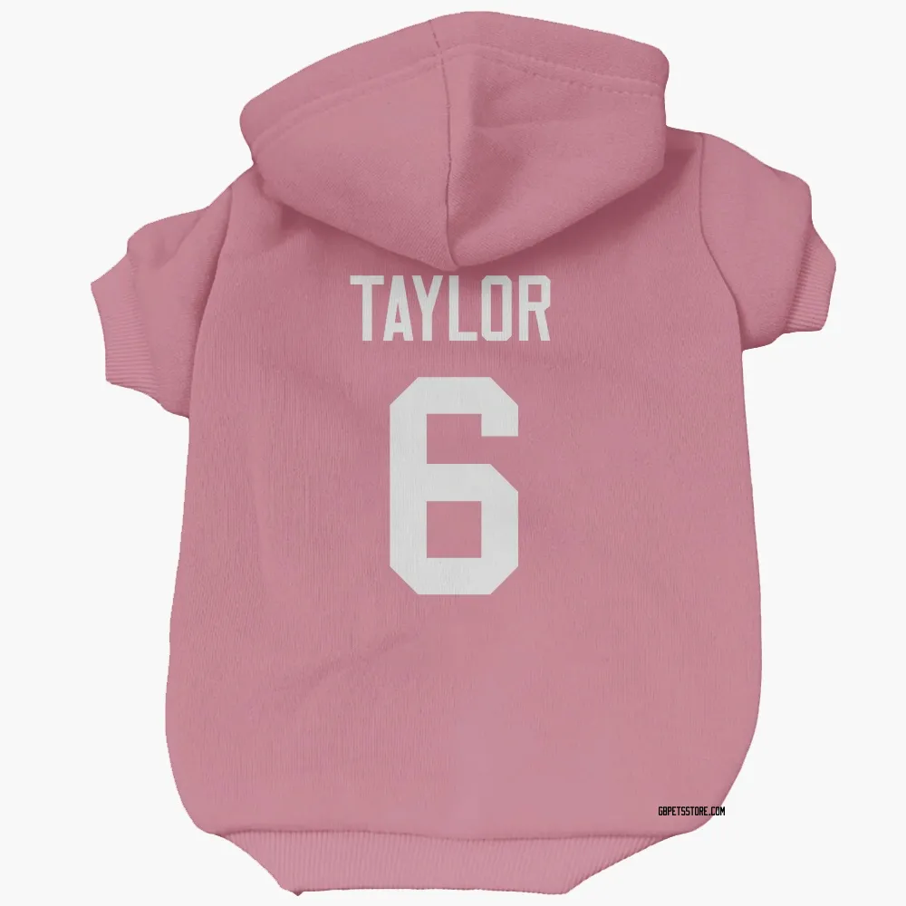 Green Bay Packers Tyrod Taylor Pink Pet Hoodie for Dog & Cat