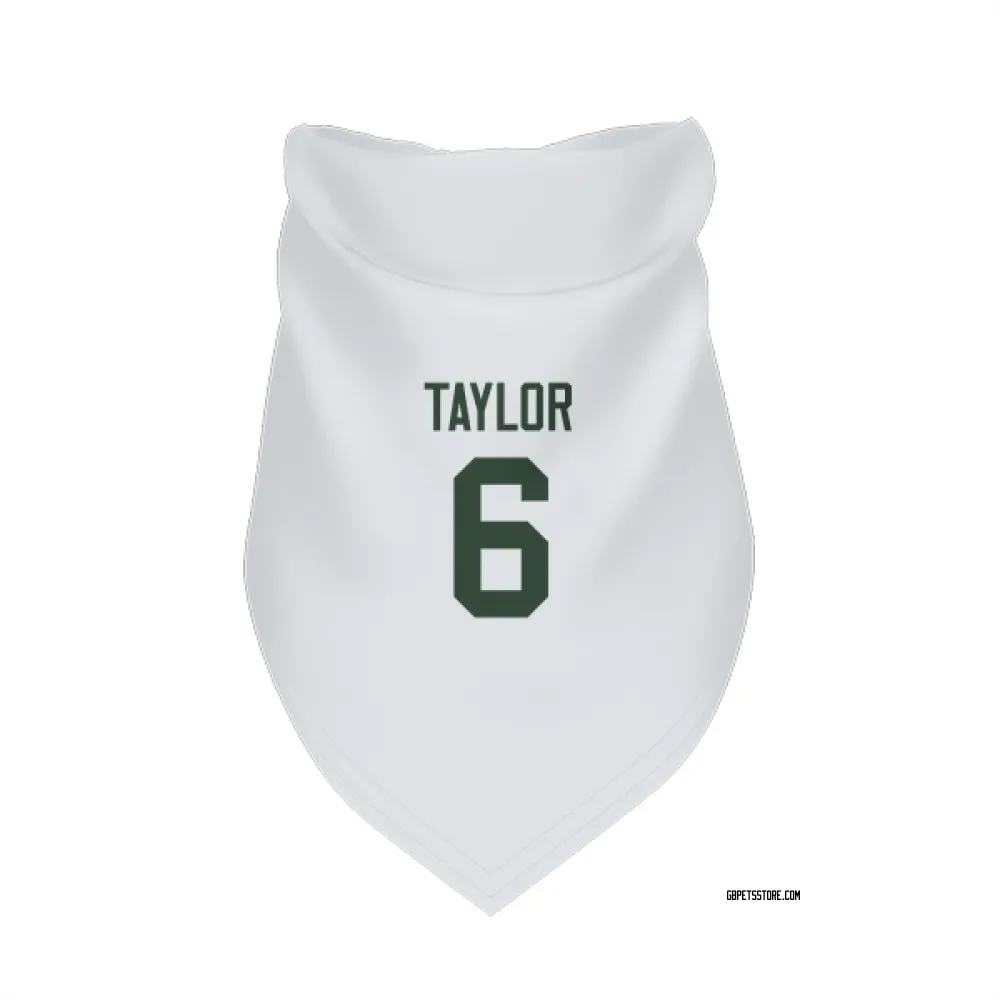 Green Bay Packers Tyrod Taylor White Pet Bandana for Dog & Cat
