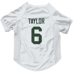 Green Bay Packers Tyrod Taylor White Pet Jersey for Dog & Cat