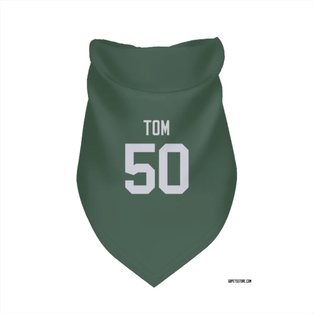 Green Bay Packers Zach Tom Green Pet Bandana for Dog & Cat