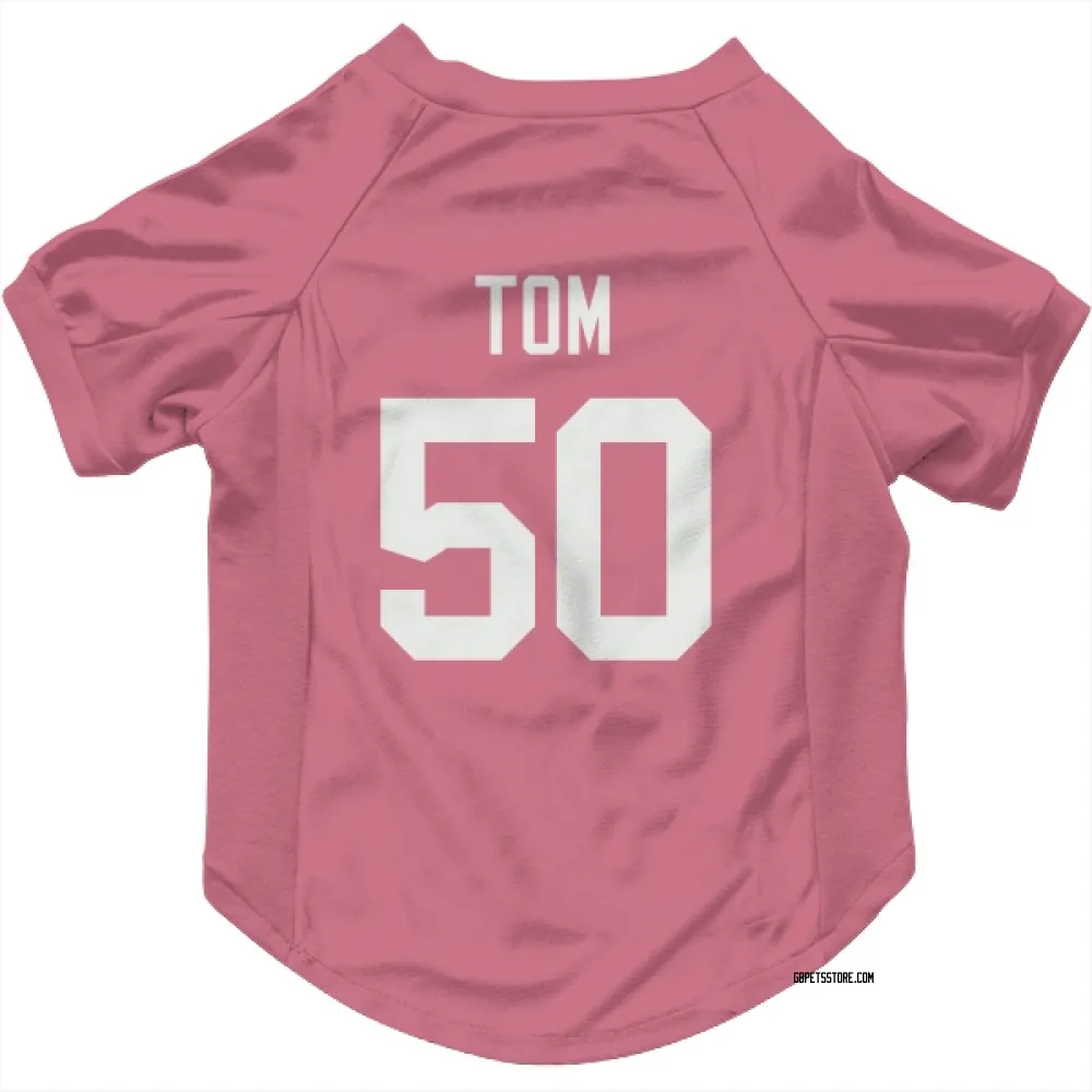 Green Bay Packers Zach Tom Pink Pet Jersey for Dog & Cat